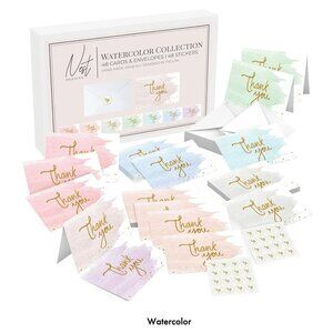 Nest Designs 48 Blank Thank You Cards with Envelopes - NEW in Box